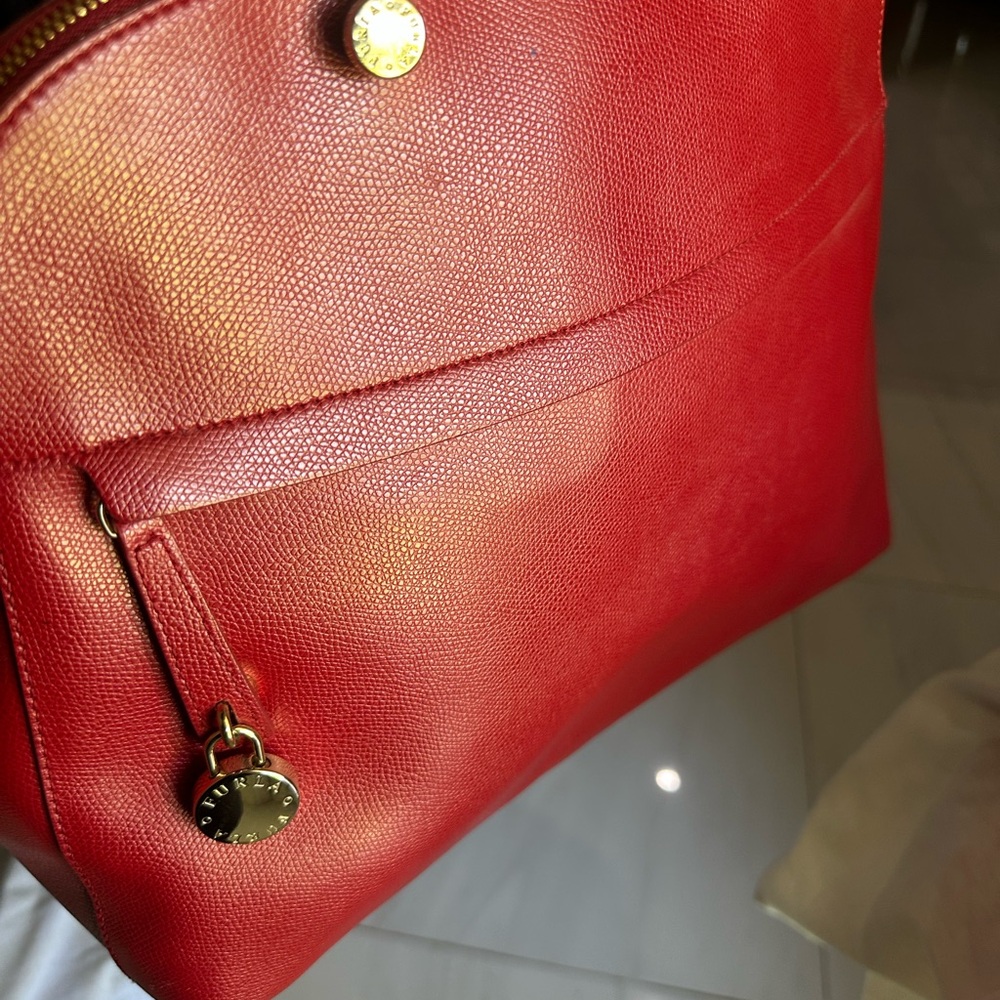 Furla Red Leather Shoulder Bag - Picture 3 of 12